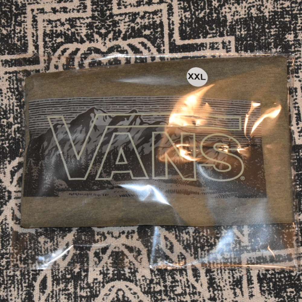 Vans mens classic logo t shirt 2xl slim fit